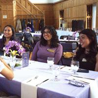 Students seating at a table during the Unity Dinner