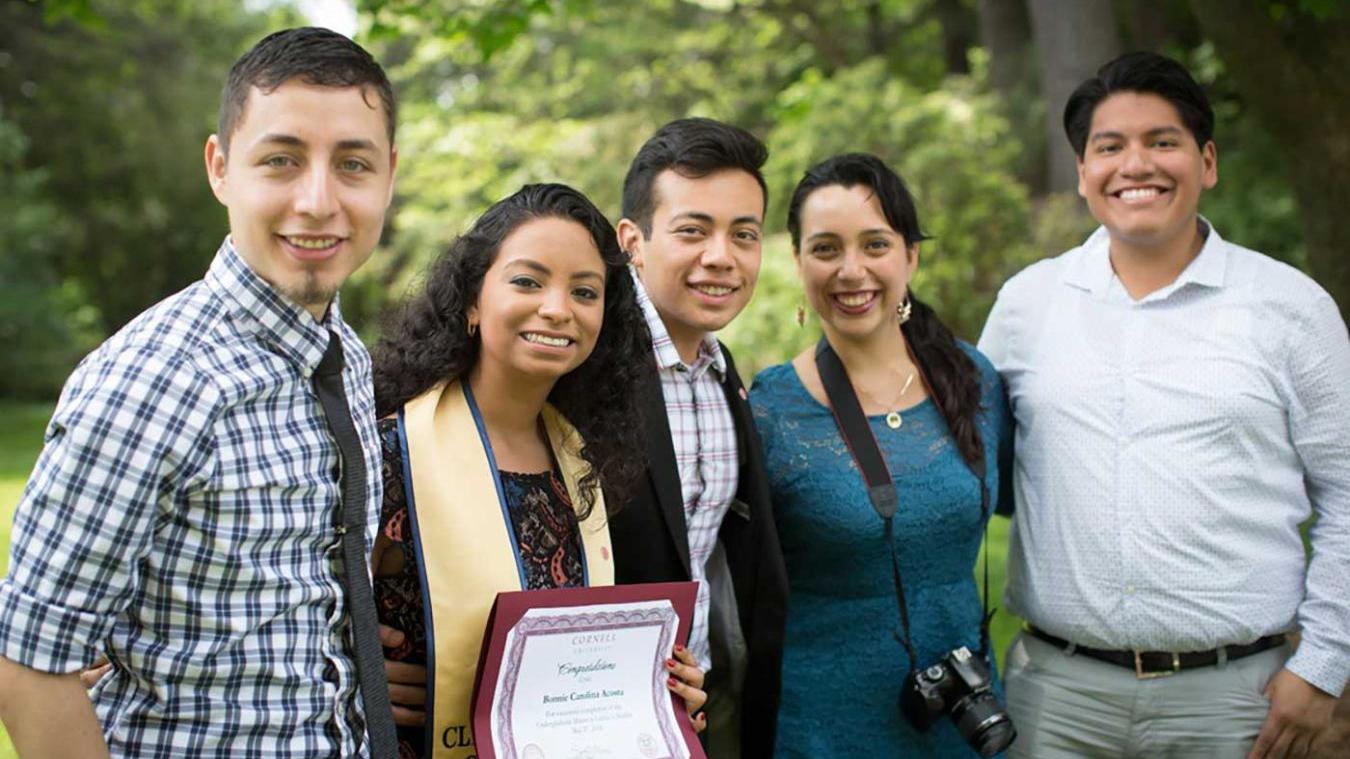 Latina/o Studies students at a commencement weekend event