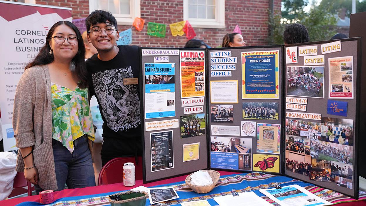 Carolina Montejo and Angel Escamilla tabling for LSP at the Bienvenidos BBQ