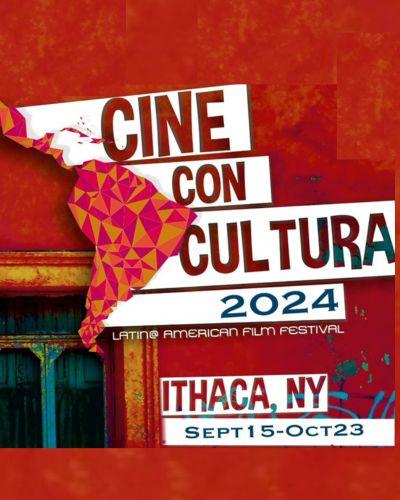 Poster with main details for Cine con Cultura film festival