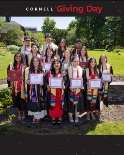 Group of graduating students posing for a picture