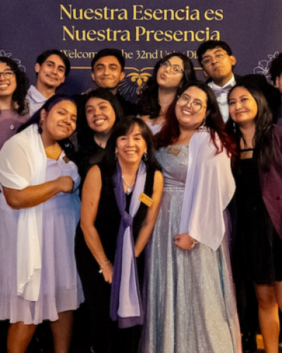 Group of students posing for a picture