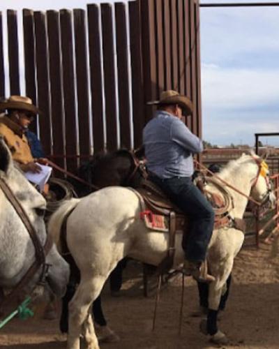 Two riders on horses