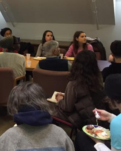 Picture of students in the Latina/o Studies Program office