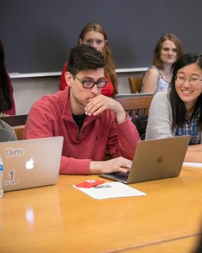 Picture of Cornell University students in class