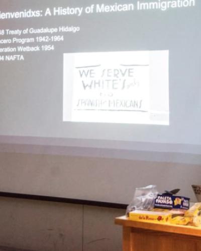 Picture taken in classroom at Cornell University
