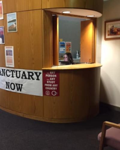 Picture of display in the Latina/o Studies Program office