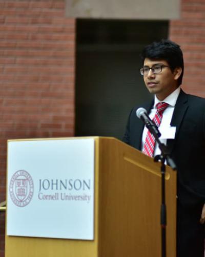 Student Speaking at New York State Leadership Summit, Cornell University