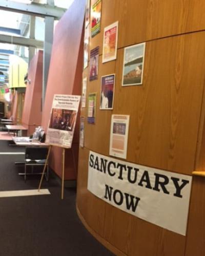 Picture of display in the Latina/o Studies Program office