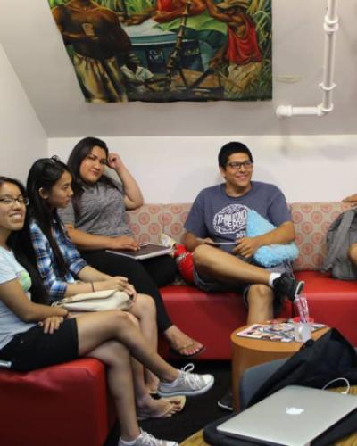 Picture of students in the Latina/o Studies Program office